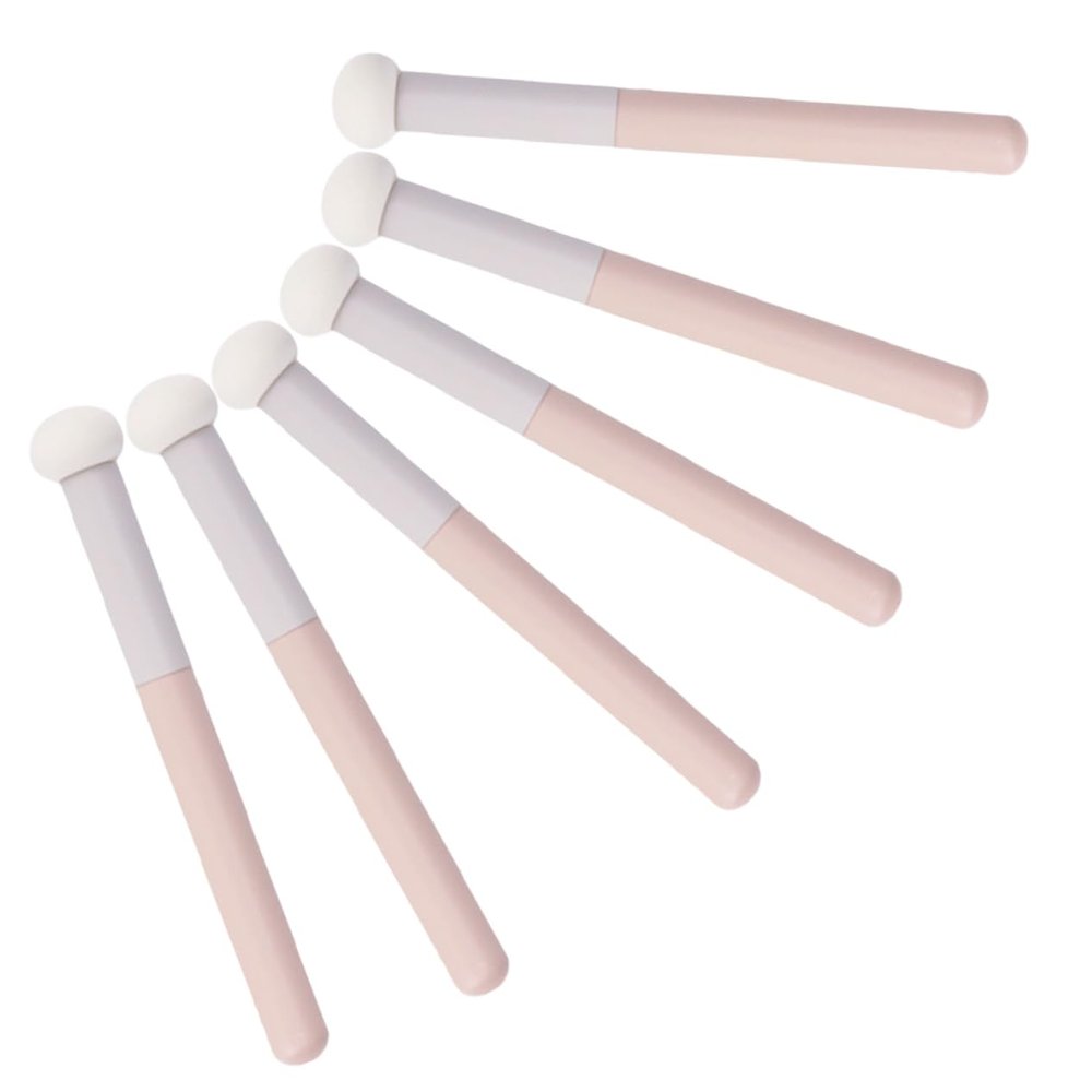 Outanaya 6pcs Mushroom Concealer Brush Ergonomic Makeup Applicator for Concealer Blending Soft Sponge Design for Easy Use Face Eyelids Travel-friendly