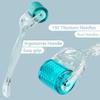 Derma Roller Microneedle, Titanium 192 Micro Needle Dermal Roller Face Beard Home Use (Crystal Blue) view 2