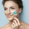 Derma Roller Microneedle, Titanium 192 Micro Needle Dermal Roller Face Beard Home Use (Crystal Blue) view 3