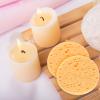 Worparsen Skincare Sponge Travel-Friendly Face 10/20/30/50pcs Reusable Round Absorbent Compressed Natural Makeup Removal Exfoliating Spa Cleansing Cellulose Light Yellow 20PCS view 3