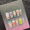 OIEGNFTD Handmade Nail Wearing New Cute Sugar Bear Nail Beauty False Nail Patch, Detachable and Reusable (Size : L) view 1