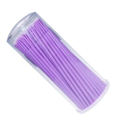 HAKIDZEL 100pcs Disposable Brush Applicators for Eyelash Remover Cleaner for False Eyelashes Gentle Adhesive Removal Tool for Lash Extensions and Makeup Application