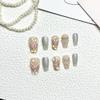 OIEGNFTD Handmade Wearing Nail Cute Cartoon Japanese Matte Relief Nail Art, Detachable and Reusable Nail Patch (Size : S) view 2