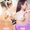 2 in 1 Back Body Bath Brush with Bristles and Loofah Back Scrubber with Curved Long Handled for Skin Exfoliating Bath, Massage Bristles Suitable for Wet or Dry, Men and Women(Multi) (A1) view 2