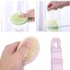 2 in 1 Back Body Bath Brush with Bristles and Loofah Back Scrubber with Curved Long Handled for Skin Exfoliating Bath, Massage Bristles Suitable for Wet or Dry, Men and Women(Multi) (A1) view 3