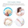 2 in 1 Back Body Bath Brush with Bristles and Loofah Back Scrubber with Curved Long Handled for Skin Exfoliating Bath, Massage Bristles Suitable for Wet or Dry, Men and Women(Multi) (A1) view 4