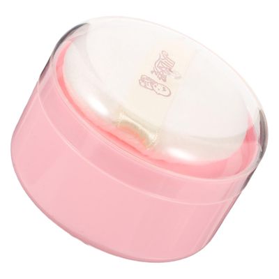 Baby Powder Container with Puff: Plastic Empty Body Powder Container Puff Box with Powder Puff - Baby Powder Puff Case Powder Puff Container with Puff Loose Powder Pufffor Home and Travel