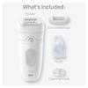 Braun Epilator Silk-pil 5, Hair Removal Device, Women Shaver & Trimmer, Wet and Dry, Includes Skin Contact Cap, SE5-011, Grey view 2