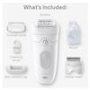 Braun Silk-pil 5 Epilator, Hair Removal Device, Women Shaver & Trimmer, Wet and Dry, Includes Shaver Head and Trimmer Comb, SE5-041, Grey view 3