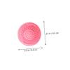 Ipetboom 6pcs Silicone Brush Cleaning Pads Handheld Makeup Brush Scrubbers for Effortless Cosmetic Tool Cleaning Creative Rinsing Cushion and Green view 3