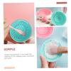 Ipetboom 6pcs Silicone Brush Cleaning Pads Handheld Makeup Brush Scrubbers for Effortless Cosmetic Tool Cleaning Creative Rinsing Cushion and Green view 4