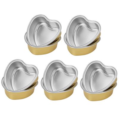 BRIGHTFUFU 10pcs Aluminum Foil Wax Melting Bowls - Wax Bean Containers for Hair Removal for Home Salon Use for Paraffin Treatment