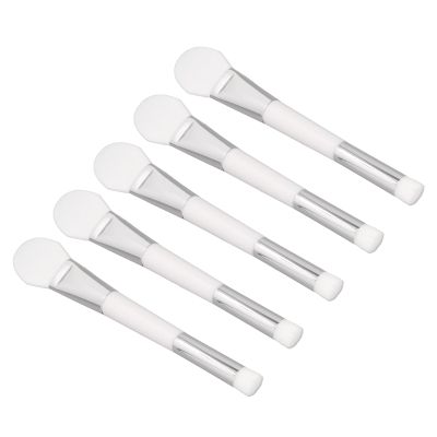 5pcs Double Headed Mask Brush 2 in 1 Silicone Mask Applicator Blackhead Remover for Home Beauty Salon