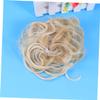NOLITOY 3pcs Synthetic Tail Hair Extension Bun for Women Curly Wavy Hair Party Ball Gathering Bun Hairpieces view 2