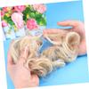 NOLITOY 3pcs Synthetic Tail Hair Extension Bun for Women Curly Wavy Hair Party Ball Gathering Bun Hairpieces view 4