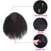 SONGCHAO Fake Hair Bun 10-28 Inch Drawstring Ponytail Real Hair Mongolian Black Curly Ponytail Hair Extension Hairpin Ponytail Wig Hair Bun Hair Accessories (Color : A, Size : 10 inch) view 3