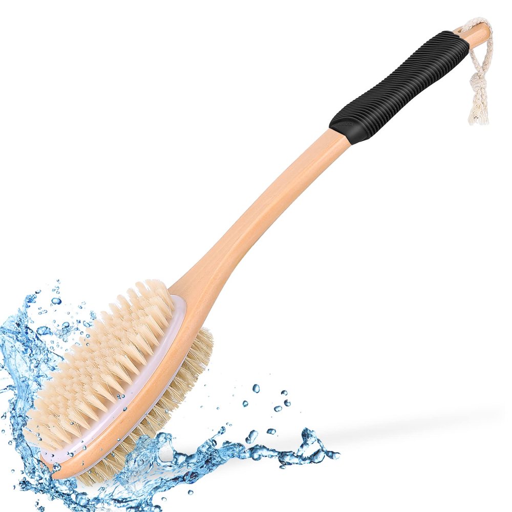 Generic Long Body Brush for Shower for Men and Women