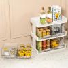 7 code Coffee Pod Holder with 6 Drawers, 3-Tier Holder, Large Capacity Compatible with 80 Big or 108 Small Vertuoline Pods, Storage Drawer for Home, Office, Kitchen Counter Organizer, white view 4