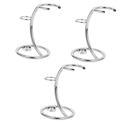 MAGICLULU 3pcs Shaving Holder Stand Stainless Steel and Brush Rack with Non- Base for Men Special Shaped Design for Various Shaving Tools Bathroom Decor and Prolongs Tool Life