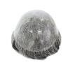 HAIR NATURE Mens Toupee, Human Hair Replacement Systems, 0.12mm Knotted Poly Skin Grey Hairpieces #1B65 view 3