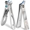Heavy Duty Slanted Nail Clippers for Thick Nails - Wide Opening, Ultra Sharp Ingrown Toenail Clippers for Seniors view 1