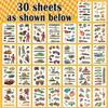 PARTYWIND 265 Styles (30 Sheets) Glow Cars Kids Temporary Tattoos for Boys, Cars Birthday Decorations Party Supplies Favors, Car Tattoo Stickers for Boys Birthday Gifts Games Accessories view 3