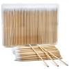 400PCS Pointed Cotton Swabs with Storage Case - 4 inch Microblading Precision Tip Cotton Swabs with Wooden Sticks - for Makeup, Tattoo Permanent Supplies view 1