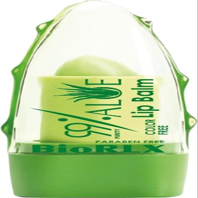 BioRLX 99% Purity Aloe Vera Color-Free Lip Balm - Natural Moisturizing Unisex Lip Care for Hydrated and Radiant Lips (Aloe - Color Free, 0.12 Ounce (Pack of 1))