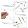 MAGICLULU 10pcs Women Makeup Brush Lightweight Eyeshadow and Lip Brushes with Transparent Handle for Eye Makeup and Daily Use for Travel and Everyday Applications view 2