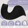Full Shine Black Weft Hair Extensions Human Hair Full Head Sew in Human Hair Extensions view 2
