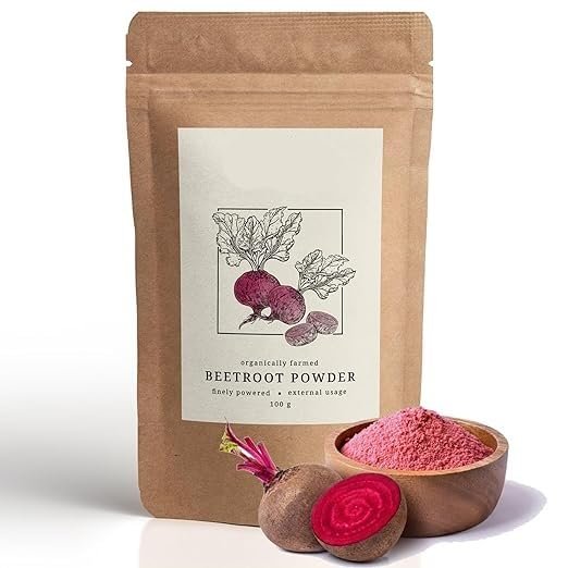 NinthAvenue Basics PUB 100% Natural & Pure Beetroot Powder 100 Gms For Skin Brightening, Healhty Pinkish Skin & Rosy Cheeks, Glowing & Shiny Skin Face Pack | Eco-Friendly Paper Pouch