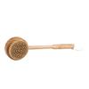 Baudelaire BA Bamboo Short-Handle Bath Brush, 10-inch Long, Bath Accessories view 1