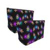 WOEZKEX purple galaxy trippy space astronauts Makeup Bag Zipper Pouch Travel Cosmetic Organizer For Women view 4