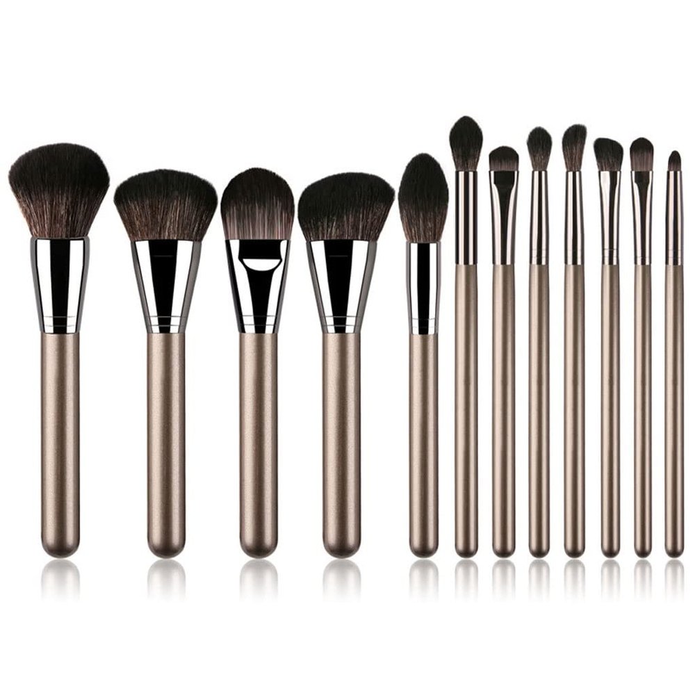 Makeup Brush Set with Single Loose Powder and Large Foundation Brush Beauty Tools (Color : A, Size : One Size)