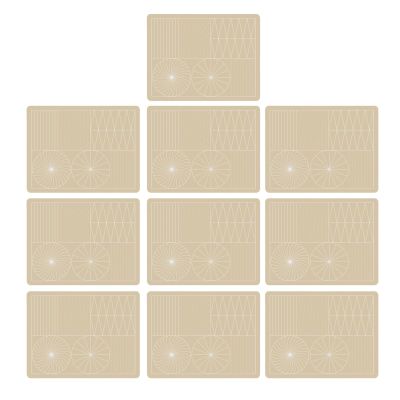 10PCS Eyebrow Practice Skin, Semi Permanent Rubber Microblading Practice Skin Inkless Tattoo Practice Skin Tattooing Supplies Fake Skin for Tattoo