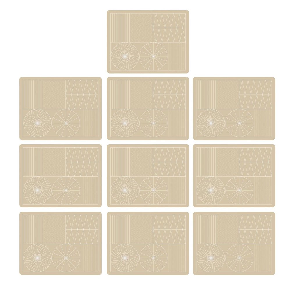 10PCS Eyebrow Practice Skin, Semi Permanent Rubber Microblading Practice Skin Inkless Tattoo Practice Skin Tattooing Supplies Fake Skin for Tattoo