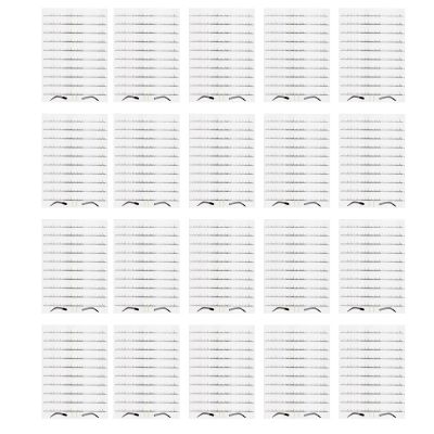 200PCS Disposable Eyebrow Stencil, Transparent Adhesive Mapping Stickers for Microblading Eyebrow Drawing Guide Template with Clear Scale for Makeup