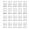 200PCS Disposable Eyebrow Stencil, Transparent Adhesive Mapping Stickers for Microblading Eyebrow Drawing Guide Template with Clear Scale for Makeup view 1