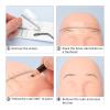 200PCS Disposable Eyebrow Stencil, Transparent Adhesive Mapping Stickers for Microblading Eyebrow Drawing Guide Template with Clear Scale for Makeup view 2