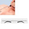 200PCS Disposable Eyebrow Stencil, Transparent Adhesive Mapping Stickers for Microblading Eyebrow Drawing Guide Template with Clear Scale for Makeup view 4