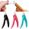 Ingrown Toenail 3 Colors Nail Art Clippers Trimmer Scissors False Nail Cutting Stainless Steel Trimmers Cutters Manicure Tool (Color : Black) view 4