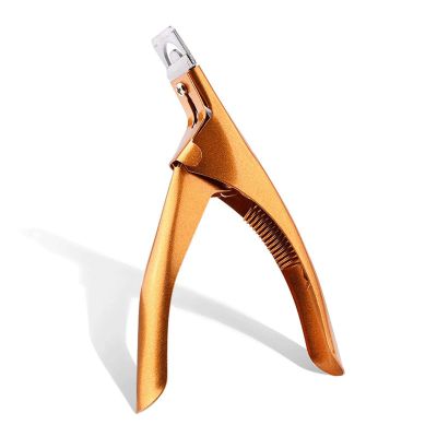 Ingrown Toenail Manicure Phototherapy Nail U-Shaped One-Word Manicure Tool Crystal Fake Nail Nail Piece Tool (Color : Gold)