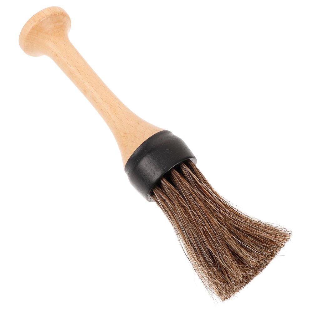 FRCOLOR Barber Neck Duster Brush Handle Portable Hair Salon Cleaning Tool for Removing Loose Hair from Neck and Face for Professional and Home Use