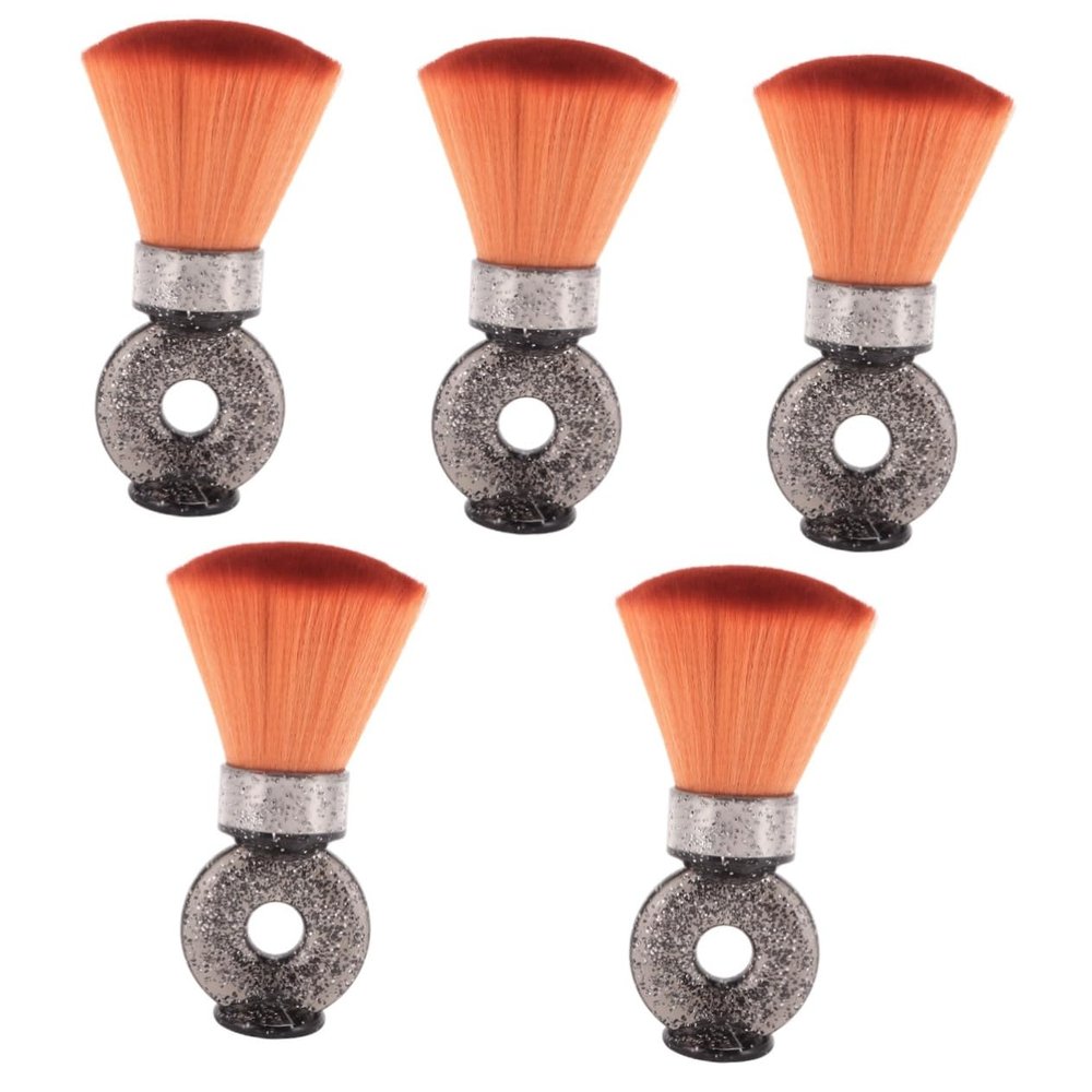 FRCOLOR 5pcs Beard Brush for Men Hair Cutting Cleaning Brush Neck Duster Efficiently Removes Hair Debris for Grooming Shaving Soft Bristles Handle