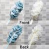 2Pack Back Scrubber for Shower, Loofah with Handle, Back Loofah Non-Slip Handle, Bath Body Brush, Scrub Cleaning Brush for Shower, Soft Mesh Sponge On a Stick for Men Women Elderly (Blue and White) view 4