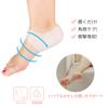 ZJchao Gel Heel Protectors, 1 Pair Silicone Heel Socks Heel Sleeves Heel Sock Heel Protector for Women and Men Plantar Fasciitis Pain Relief Cushion Silicone Heel Cups Heal Dry Cracked view 2