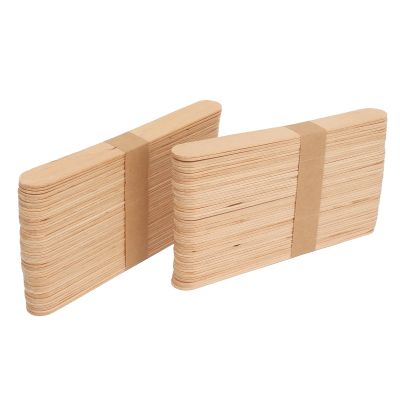 300PCS Wooden Wax Sticks, Multifunctional Birch Wood Hair Removal Stick Eyebrow Lip Nose Waxing Sticks, Small Wax Spatulas Applicator Wood Craft Sticks for Hair Removal and Smooth Skin Spa Home Usage