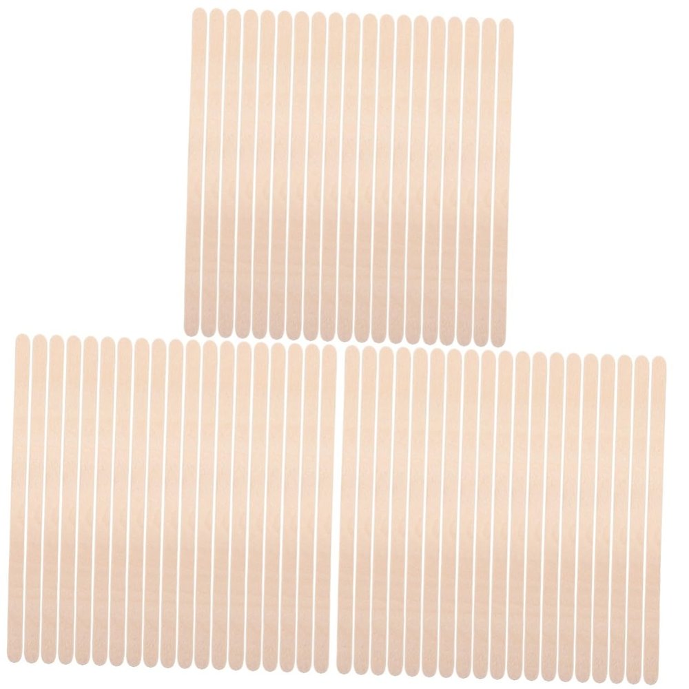 Ipetboom 3sets -one Hair Removal Waxing Kit Wooden Sticks Spatula for Safe Spa 100pcs*3