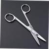 Ipetboom 2pcs Curved Eyebrow Scissors Makeup Scissors Stainless Steel for Home Travel view 2