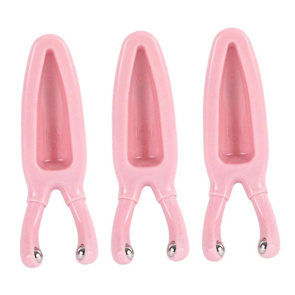 FRCOLOR 3pcs Electric Nose Massager Face Massage Tool Nose Scraper Handheld Face Roller Shaped Scraping Massager Portable Beauty Tool